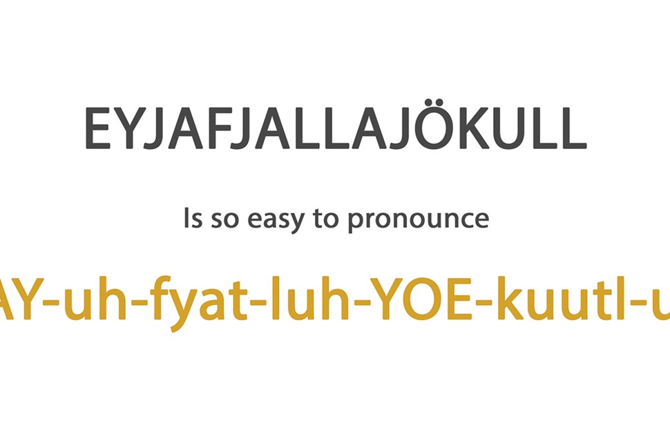 how to pronounce eyjafjallajokull volcano in iceland
