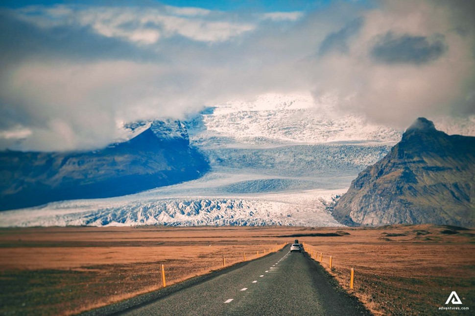 Road to Vatnajokull Glacier National Park