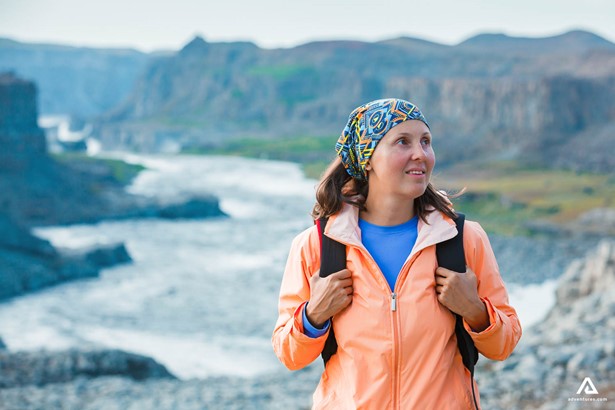 Woman Hiker in Iceland