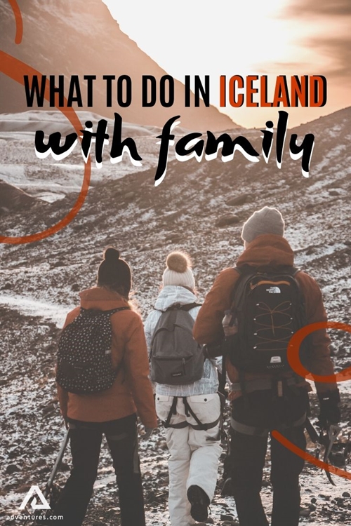 Family Hike In Iceland