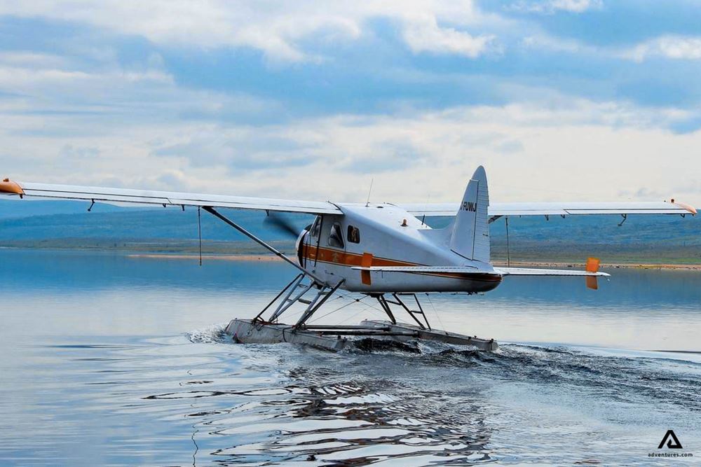 plane on water
