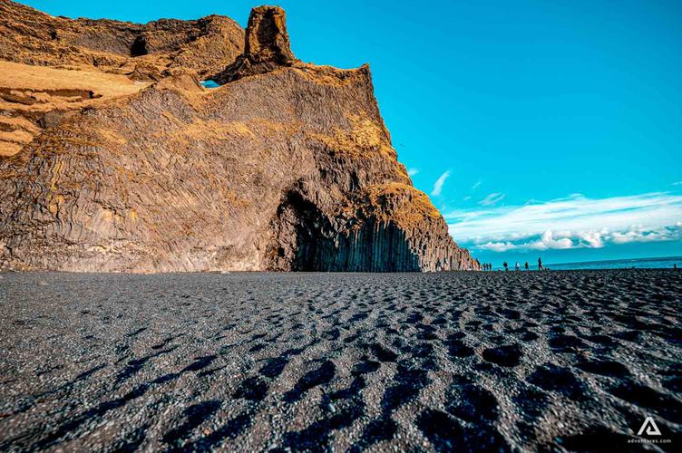 Iceland Reynisfjara Black Sand Beach Iceland Reynisfjara Black Sand Beach Ground Picture