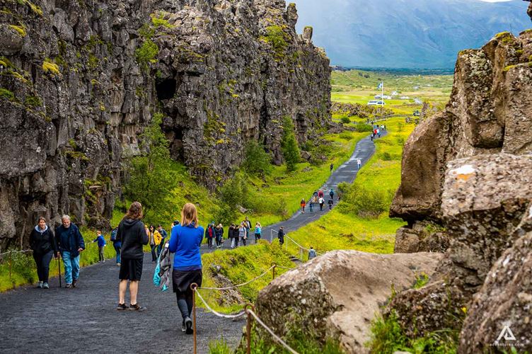 Thingvellir National Park Tourist Pathway Tourist Pathway In Thingvellir National Park