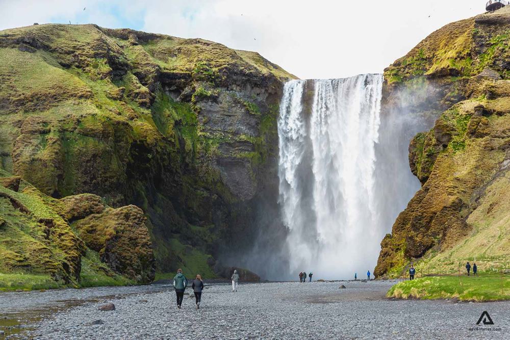 Skogafoss Waterfall In South Iceland