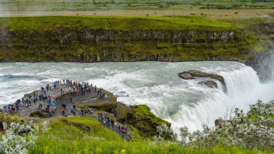 Gullfoss Waterfall Wouthwest Iceland