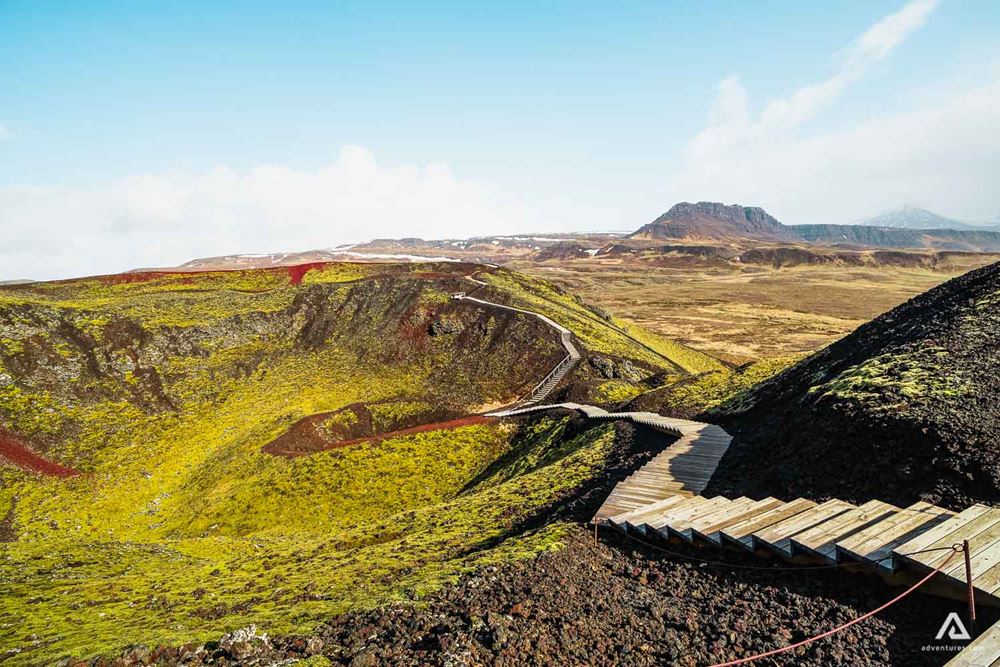 Grabrok Volcanic Crater Staircase