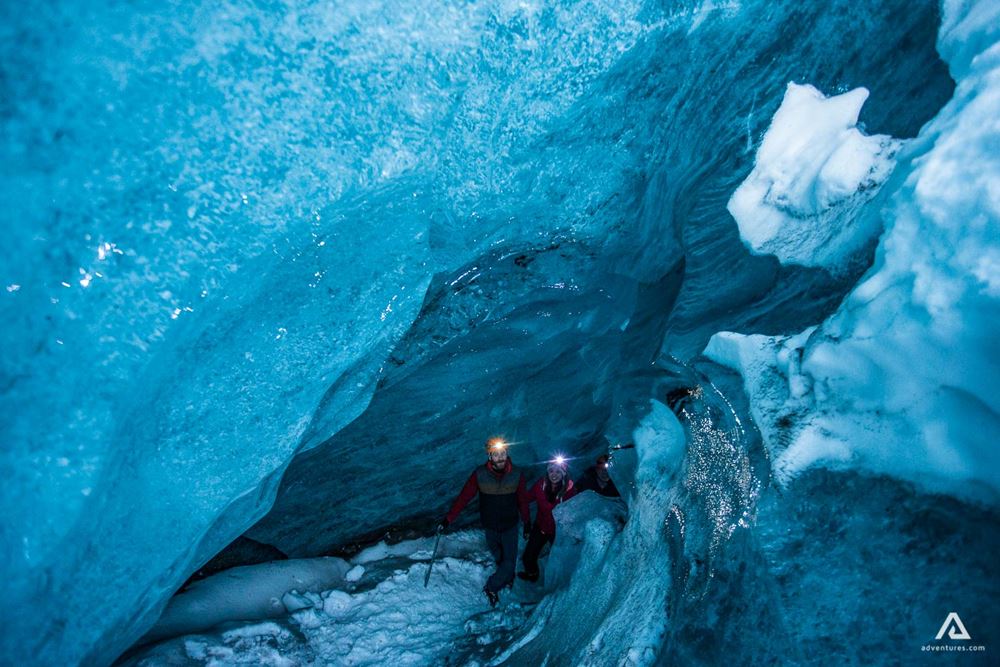 Vatnajokull Glacier Blue Walls Ice Cave
