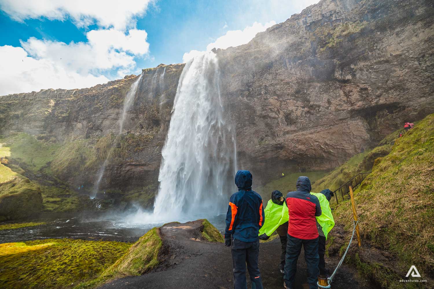 Route To Seljalandsfoss Waterfall In South Iceland