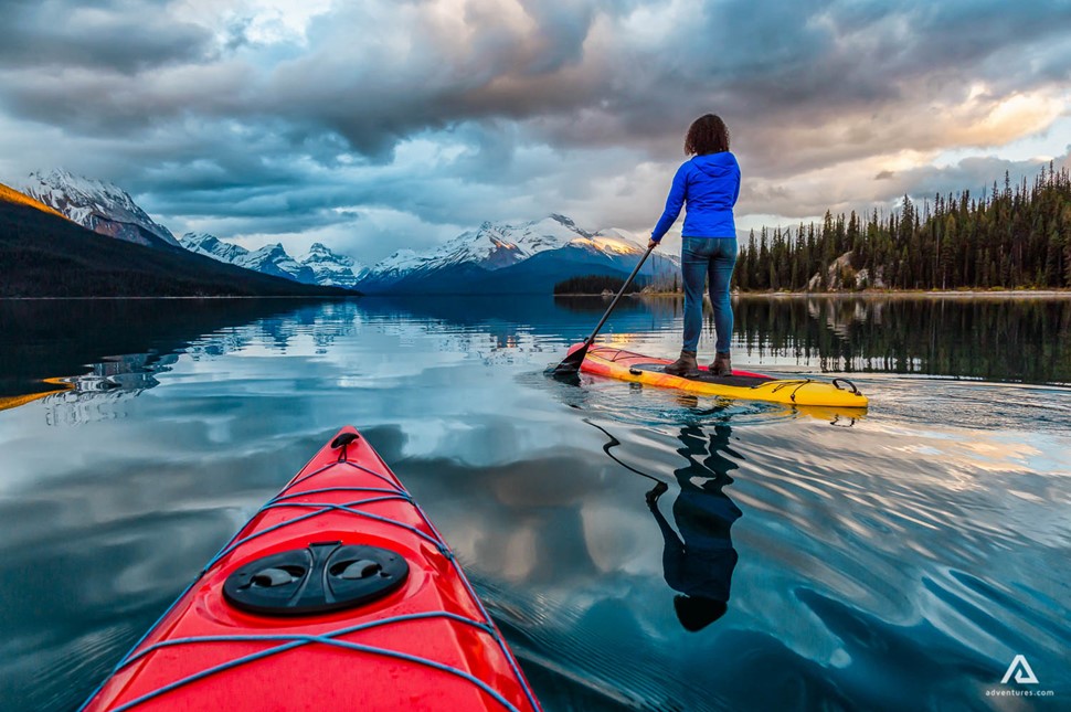 Alberta Canada Sup Board Mountains View