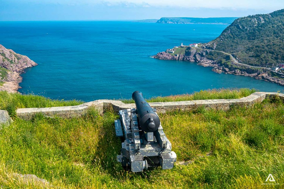 Old Cannons On Signal Hill Guarding in Newfoundland