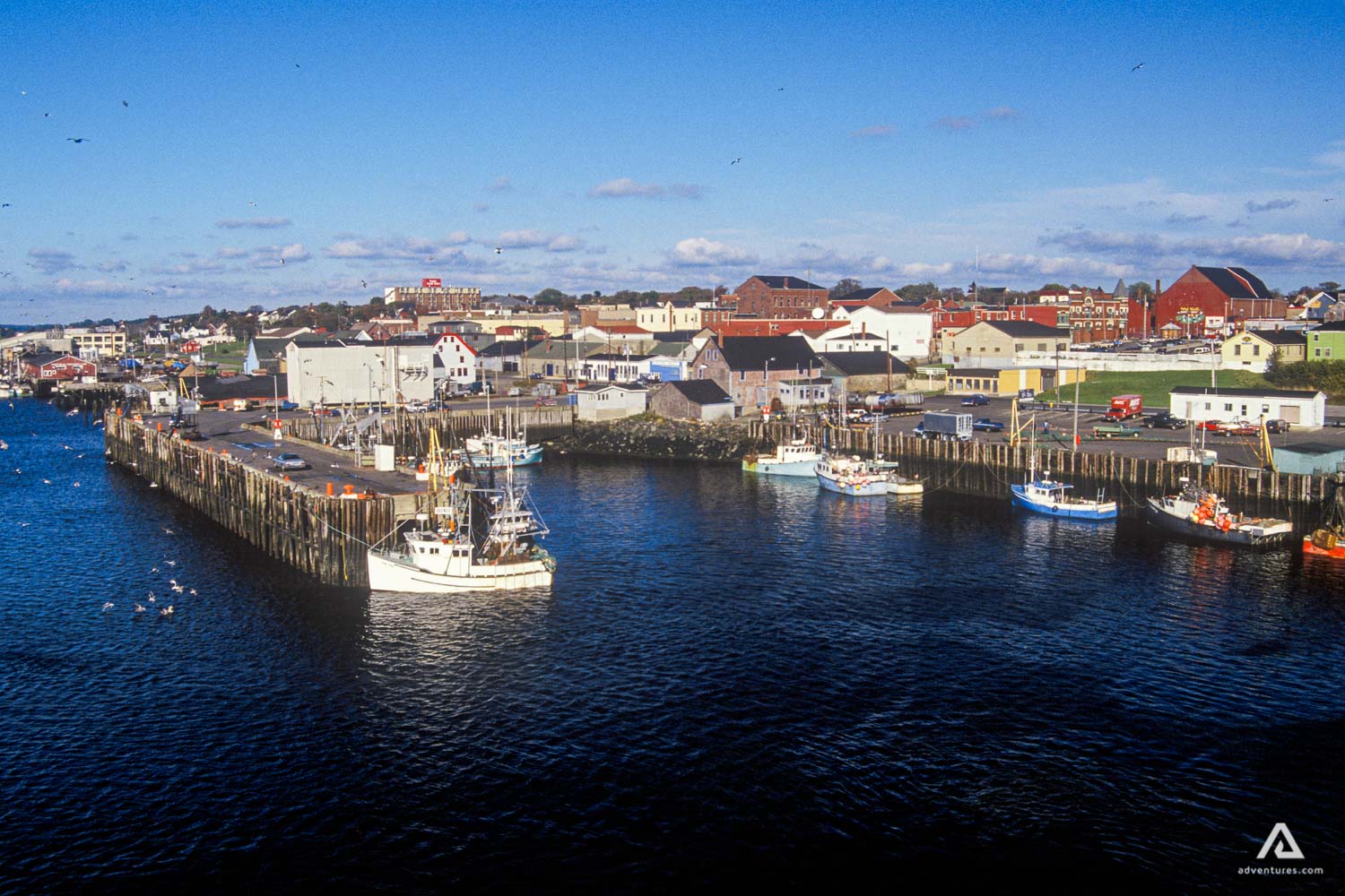Yarmouth Harbour aerial view