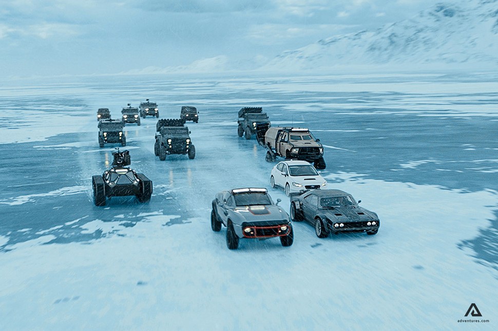 Filming of Fast and Furious 8 in Iceland