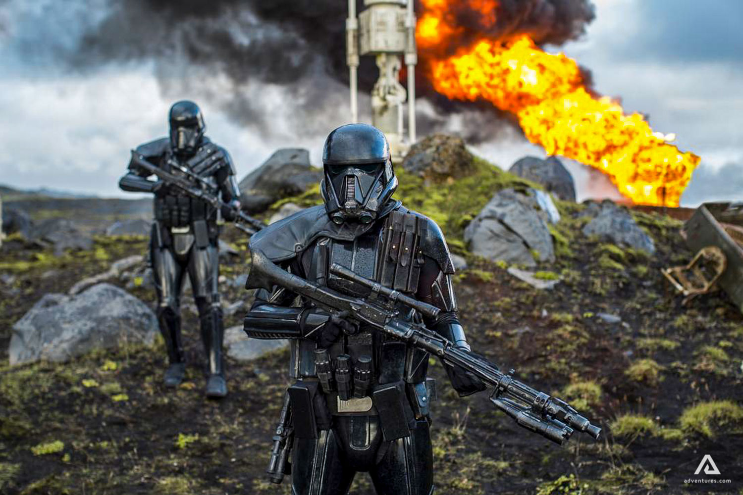 Filming of Star Wars in Iceland