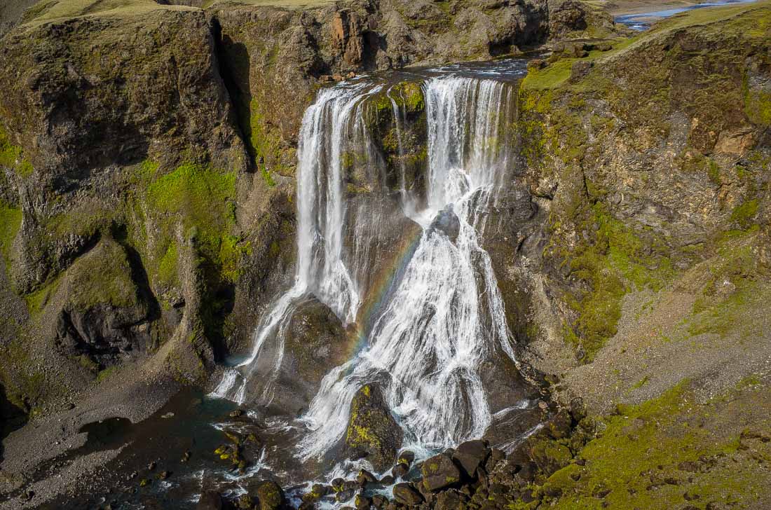 Fagrifoss waterfall in Iceland