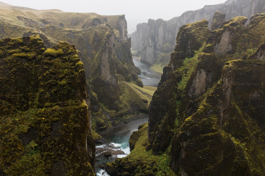 Fjaðrárgljúfur canyon in Iceland