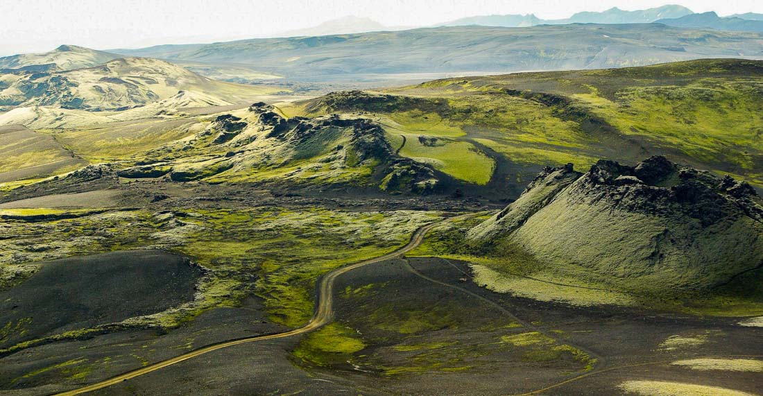 Laki Craters and surroundings in Iceland