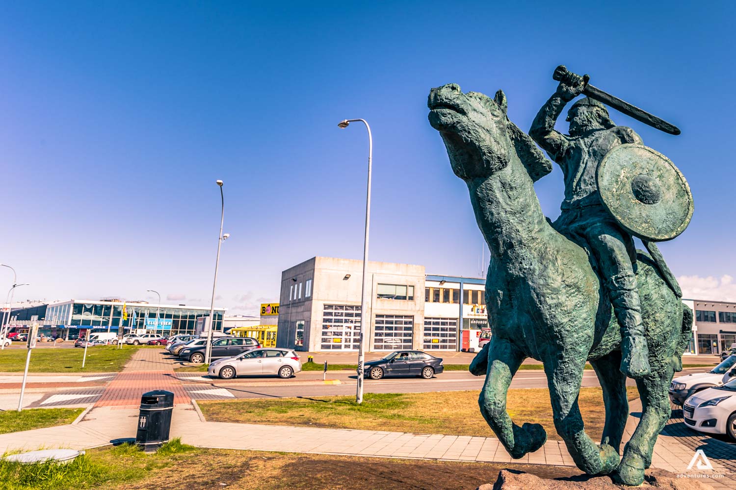 Reykjavik Viking Statue in Iceland