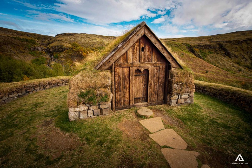 Viking Turf House in Iceland