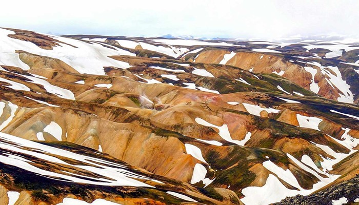 Landmannalaugar landscape in winter