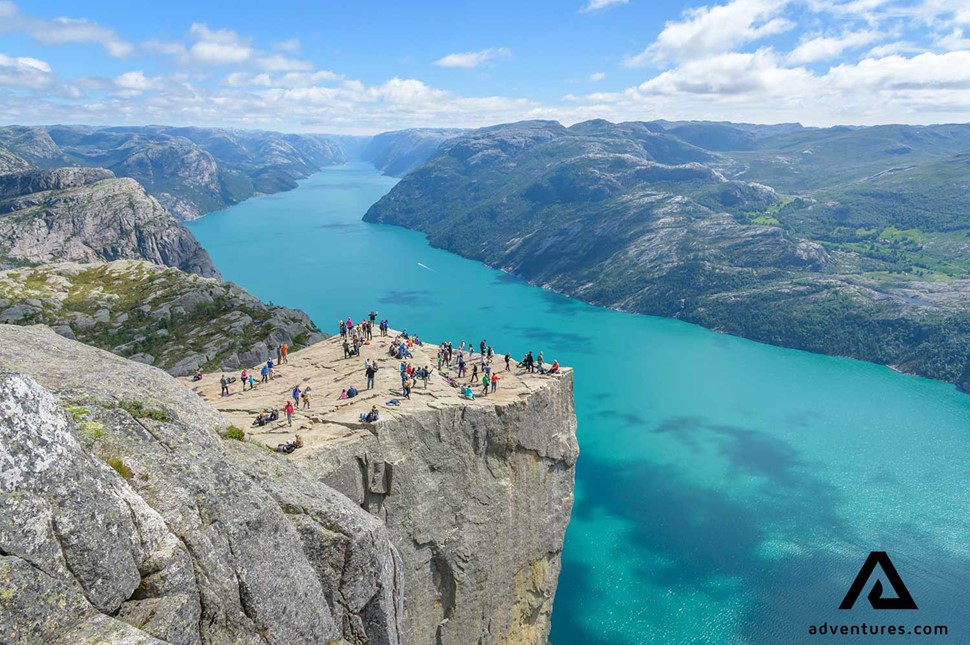Pulpit Rock Mountains Hiking Norway