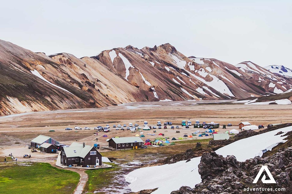 Landmannalaugar Laugavegur Camping Huts in Iceland