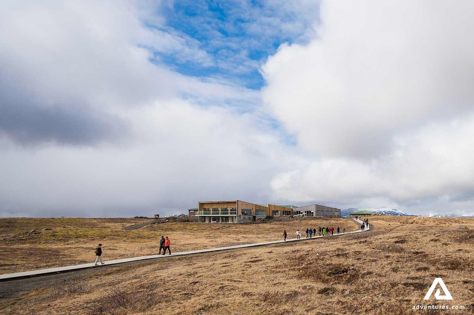 visitor centre and cafe at gullfoss in iceland