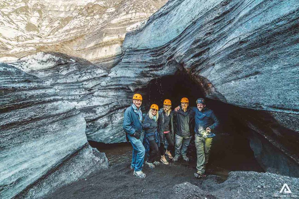 group glacier hiking near katla ice cave 