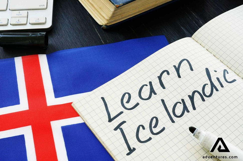 learning icelandic language from a notebook