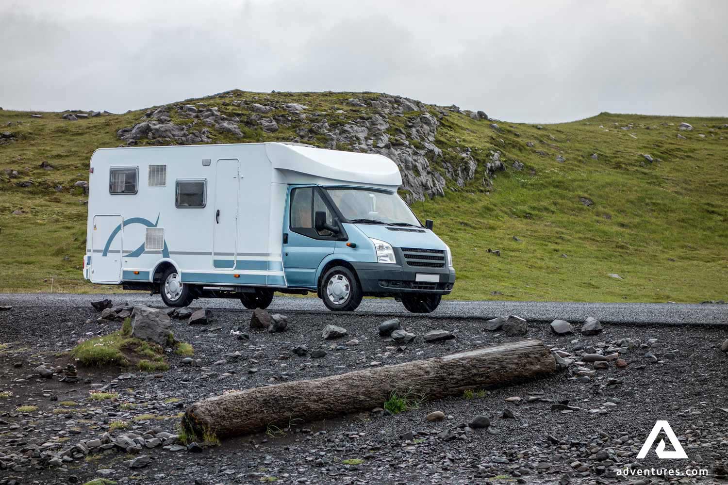 caravan camping car in iceland